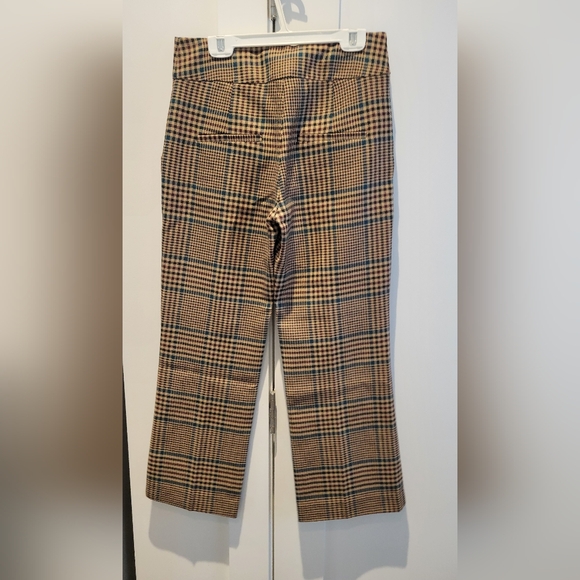 Veronica Beard | Cormac Plaid Wool Blend Trousers Size 0 - Picture 7 of 8